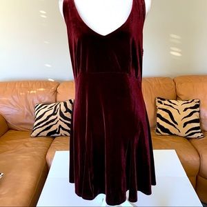 Victoria’s Secret Brown Velvet Dress Chemise Sz L